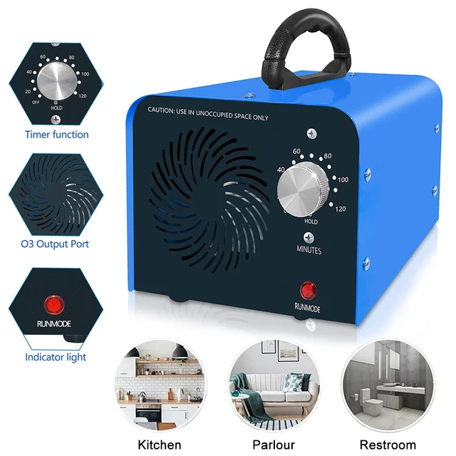 10000 mg/h Timer Ozone Generator Durable Air Purifier Deodorizer for Home Auto