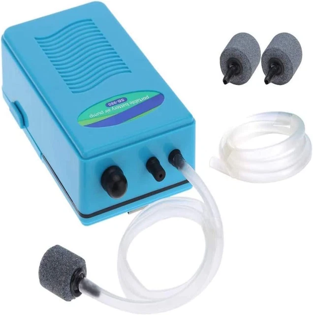 Odowalker Portable Aquarium Air Pump Batteries Backup Fish Tank Air Bubbler Fish