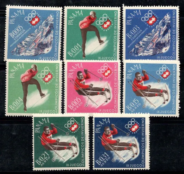 Panama 1963 Mi. 677-684 Postfrisch 100% Olympische Spiele, Innsbruck