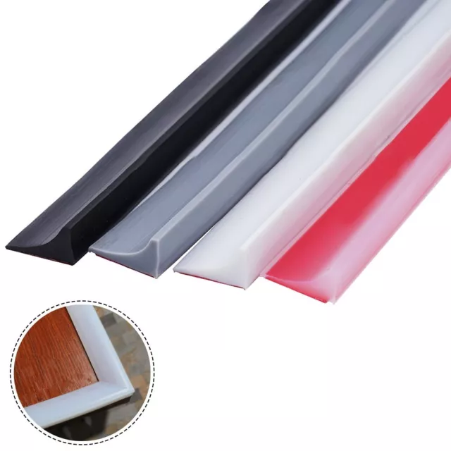 Translucent Bathroom Water Block Seal Strip  Comes with Waterproof Adhesive 3