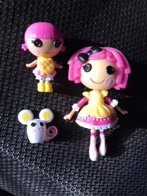 Mini poupée Lalaloopsy Sisters miette biscuit au sucre + saupoudrer d'épices complet avec animal de compagnie