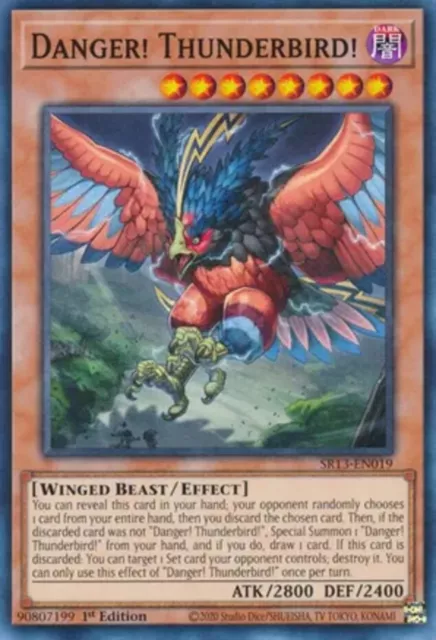 Yugioh! Danger! Thunderbird! - SR13-EN019 - Common - 1st Edition Near Mint, Engl