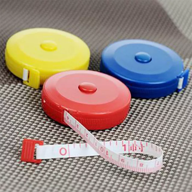 Tools Centimeter Inch Press Button Retractable Ruler Home Plastic Tape Measure