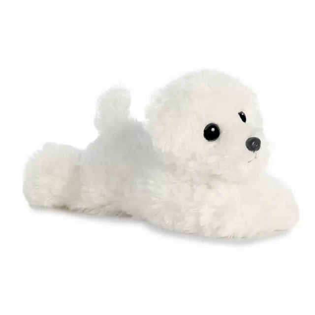 Aurora World Plush - Mini Flopsie - SNOWBALL the Bichon Frise (8 inch) - New