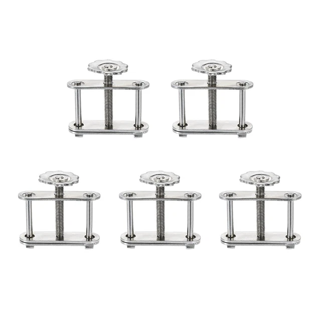 Contrôle Flux Tuyauterie Pince Laboratoires Réglable Vis Compresseur Tuyau 5Pcs