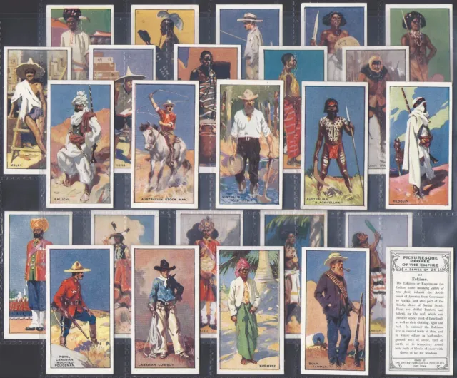 Utc (South Africa)-Full Set- Picturesque People Of The Empire 1929 (25 Cards)