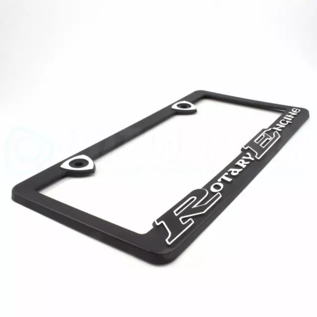 White Rotary Engine License Plate Frame Mazda Rx7 12A 13B Turbo Rx2 Rx3 Rx4 2