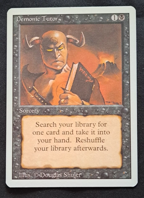 MTG Revised Demonic Tutor NM Pack Fresh See Photo MTG Revised Demonic Tutor NM Pack Fresh See Photo