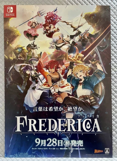 Nintendo switch フレデリカ　B2 ポスター　非売品 NINTENDO SWITCH FREDERICA promotional B2 poster $116.33