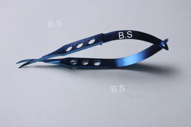 Micro corneal Scissors Curved Pointed Tip Ophthalmic Instruments TT