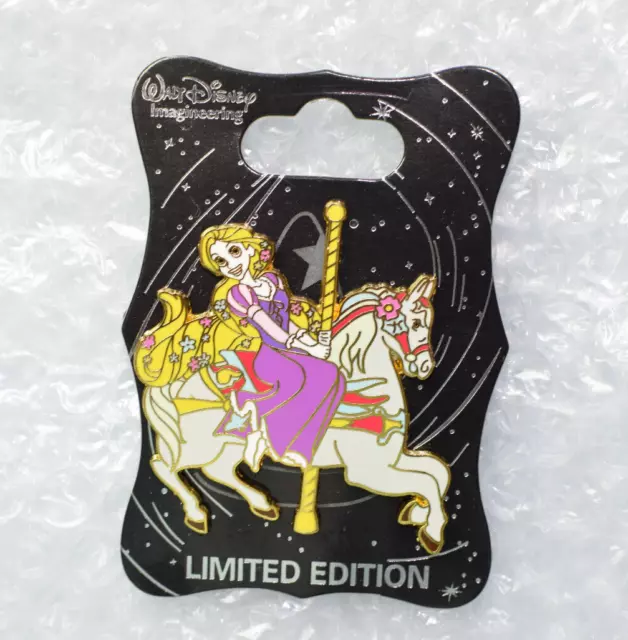 Disney Pin 106245 WDI Rapunzel at Disneyland Riding Jingles Carousel Horse LE W