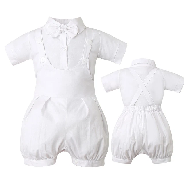 Camicie a maniche corte bambini + pantaloncini abito da gentiluomo per battesimo