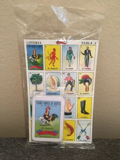 LOTERIA Classic Mexican Lottery 10 Boards and Deck/ Loteria Mexicana 10 Tablas