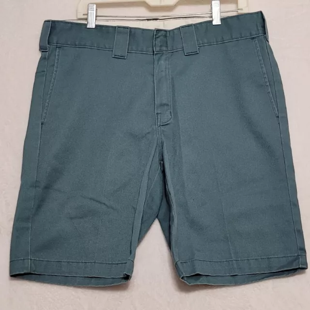 Dickies Shorts Mens Size 34 Blue Chino Relaxed fit waist measures 36