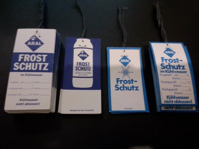 ARAL Frostschutz/Ölanhänger Anhänger 2 Stk   60/90Jahre