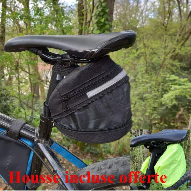 Sacoche de vélo écran tactile étanche avant tube de cadre pochette de vélo  coque dure double sacoche pack grande capacité vélo sac de rangement avant  pour vélo de route vtt vtt 