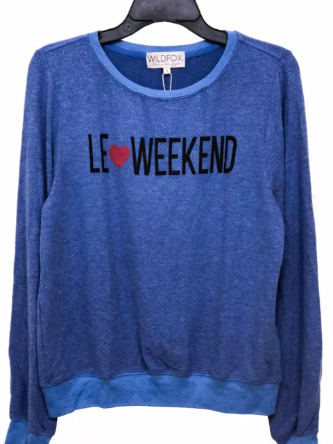 Wildfox Couture Womens Vintage Le Weekend BBJ Jumper Sweater Shirt Top S M L