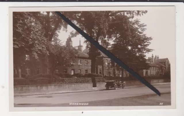 Bramley Photo Postcard - Harewood, The Avenue - Nr Leeds - Inc Vintage Car C6381