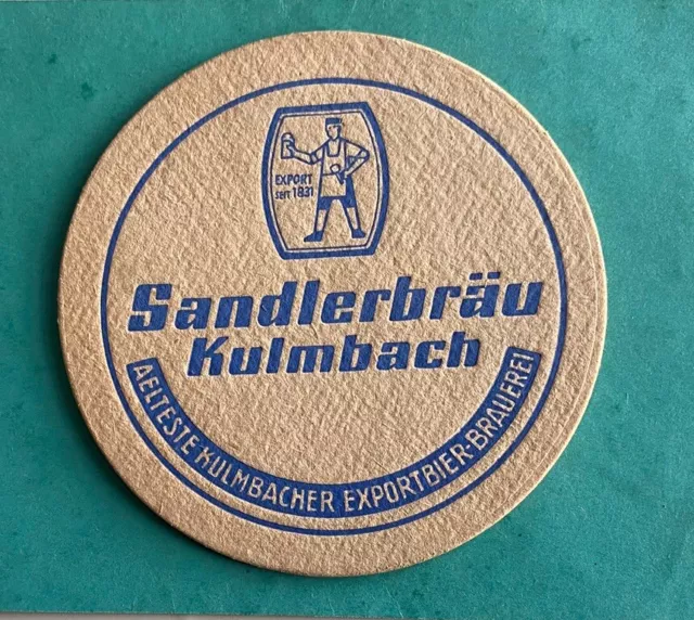 ANCIEN SOUS BOCK  SANDLERBRAU KULMBACH coaster beermat bierdeckel