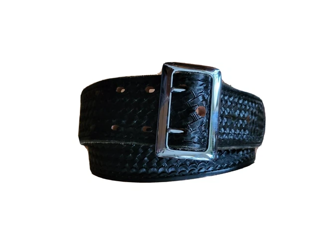 Dutyman 1021 Police 2.25 In Belt Basket Weave Size 34