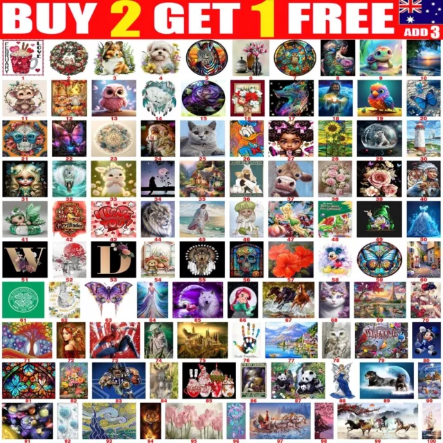 DIY 5D Full Drill Diamond Painting Cross Stitch Kit Art Picture Embroidery Mural