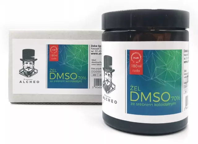 ZOKE Dr Alcheo DMSO 70% Gel with with Colloidal Silver 100 PPM, FREE P&P