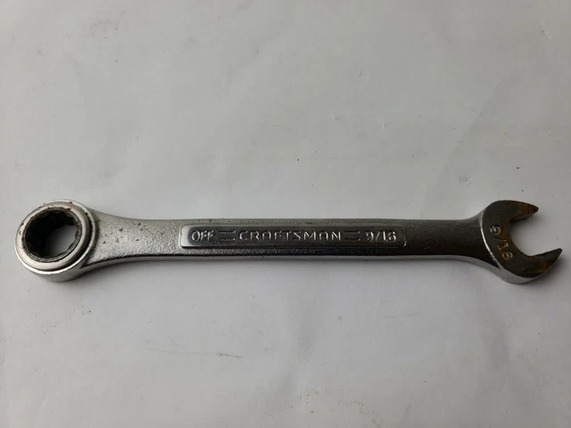 Llave combinada de trinquete de 12 puntos Craftsman EE. UU. 9/16"" 42637 -V/\-