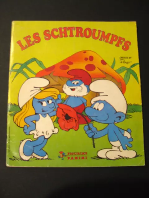 Les Schtroumpfs Album  Panini  complet 1982 TBE