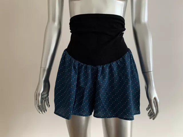 Rachel Zoe Maternity Shorts Size Medium The Pea In The Pod Blue Polka Dot