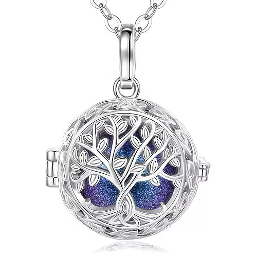 EUDORA Harmony Ball Collier de Grossesse pour Femme Arbre de Vie Abgel Appela...