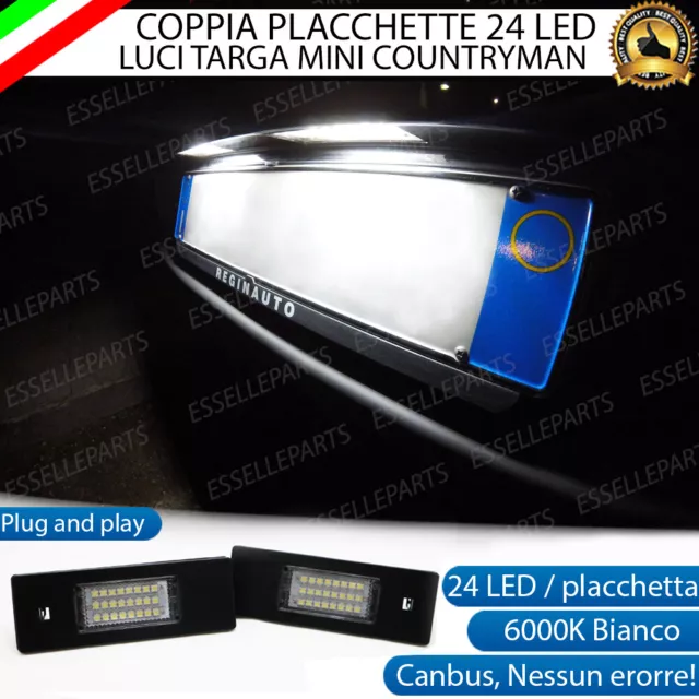 Placchette A Led Luci Targa 24 Led Specifiche Mini Countryman R60 6000K No Error