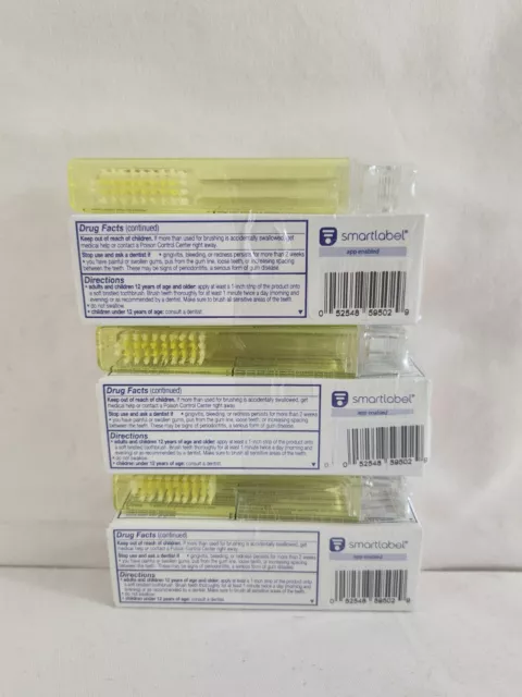 Cepillo de dientes y pasta de dientes de viaje total Colgate limpio como nuevo paquete de 3 amarillo 2