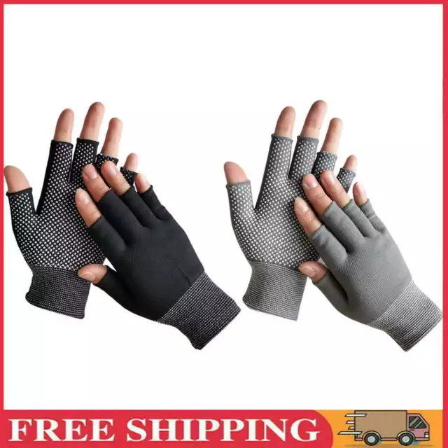 Fingerless Gloves Outdoor Sports Bicycle Anti-skid Half Finger Riding Mittens