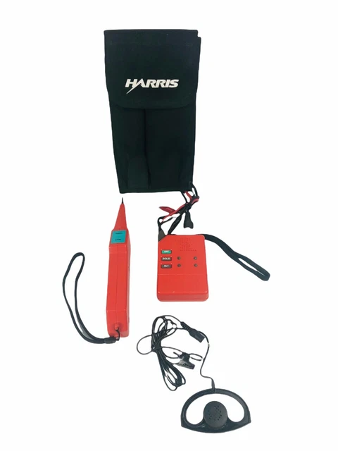 Harris PRO2000 Tone & Probe Kit Tester w/ Toner, Probe, Ear Piece & Case Tested