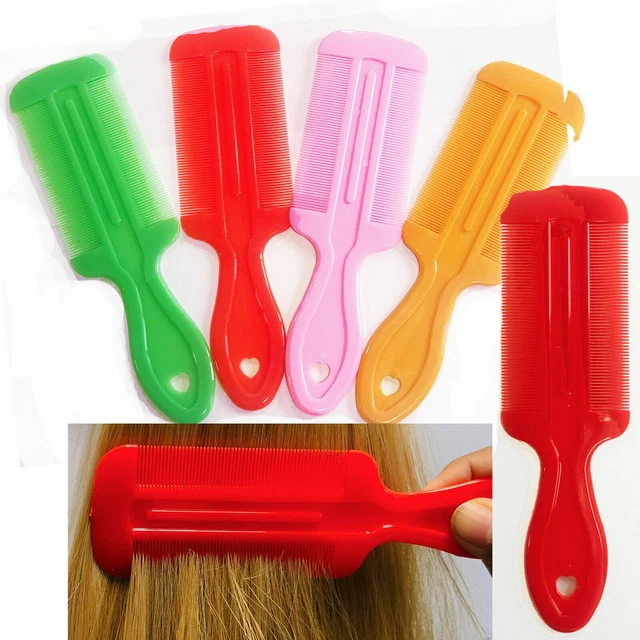 2 Lice Comb Hair Fine Nit Free Kids Double Sided Care Pet Louse Removal Egg