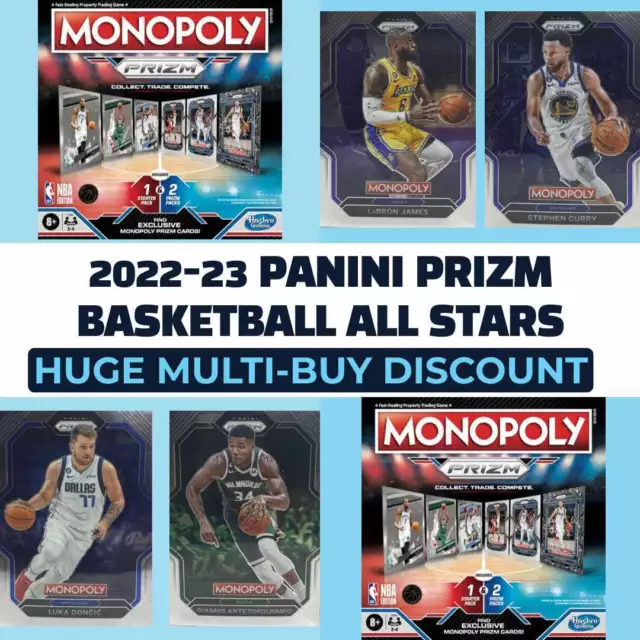 2022-23 Panini Prizm Basketball Monopoly All-Stars Insert - Pick Your Card