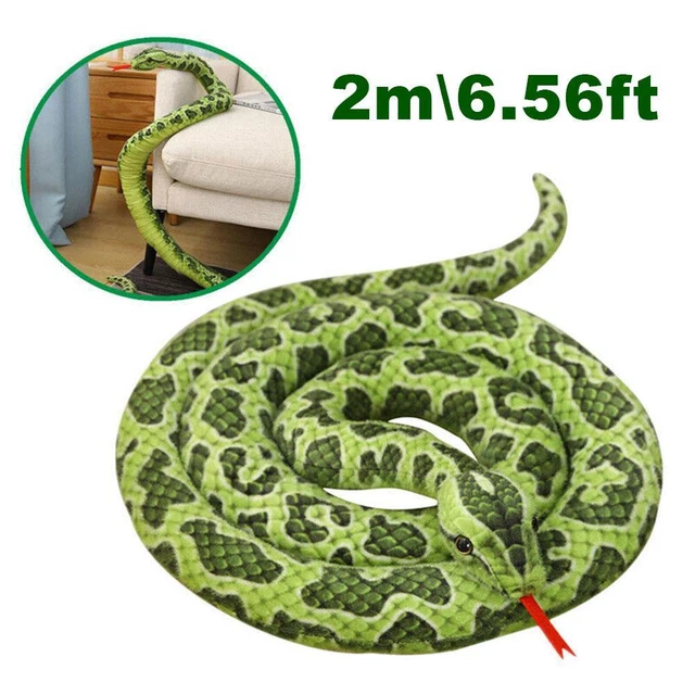 2M REALISTIC PLUSH Snake Toy Simulation Python Giant Fabric Doll I4E6 £ ...