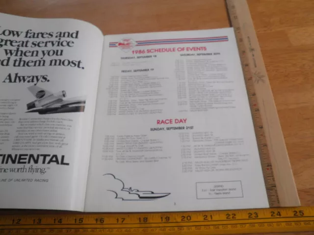 1986 Mission Bay Thunderboat Regatta racing Program Hydroplane Miss Budweiser 3