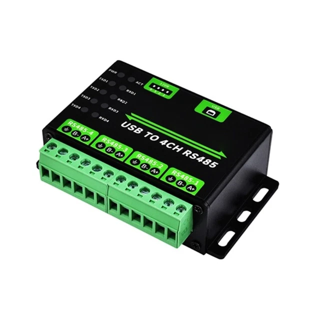 Industrial Grade USB to 4 Way RS485 Converter, Multi Systems Support