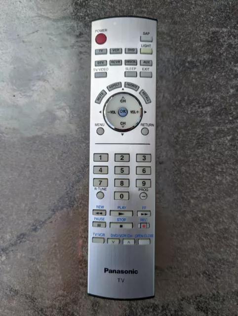 Genuine OEM Panasonic EUR7627Z60 TV Remote Control for TH-50PX50 42PD50 37PX50