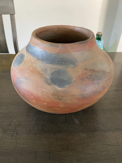 Vintage Tarahumara Clay Pot Olla Pottery No Cracks Mexico