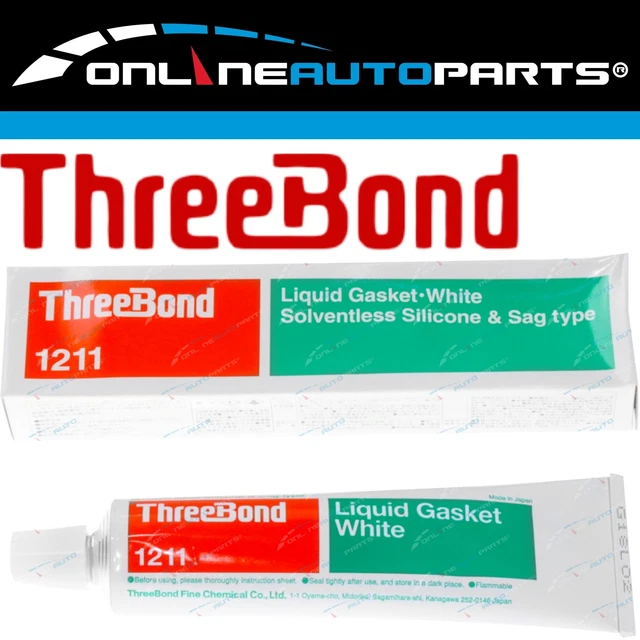 THREEBOND RTV SILICONE Liquid Gasket 100G White - Small Gap Fill 1211 ...