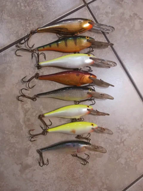 LOT OF 8 Jointed Rebel Fastrac Fishing Lures $18.50 - PicClick