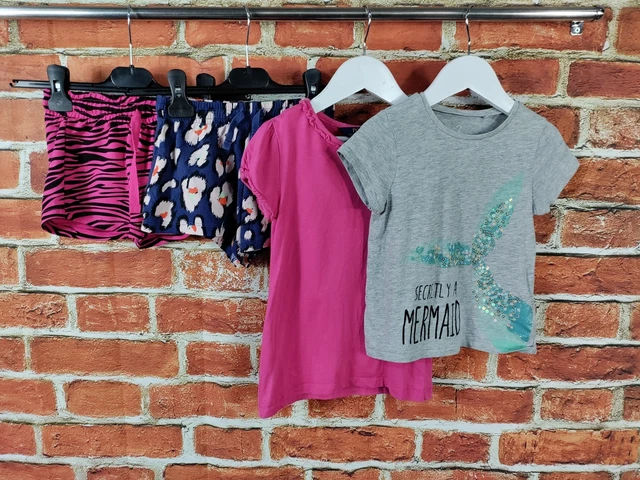 GIRLS BUNDLE AGE 4-5 YEARS NEXT RALPH LAUREN etc TOP T-SHIRT SHORTS KIDS 110CM