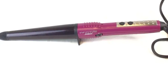 Conair Infiniti Pro Curling Wand CD418 1.5" Tourmaline Ceramic Hair Styler Pink