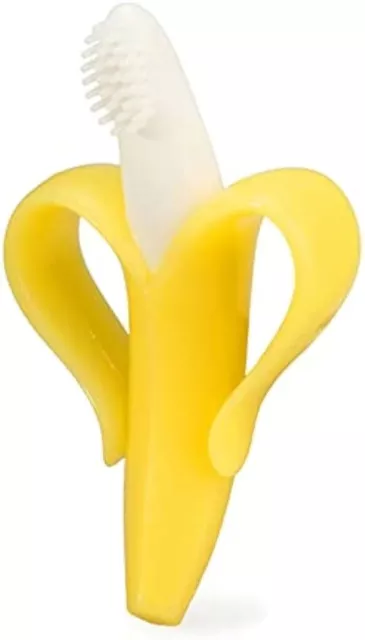 Banana Baby Infant Teething Toys BPA Free Silicone Toothbrush Teether Toy NEW 2