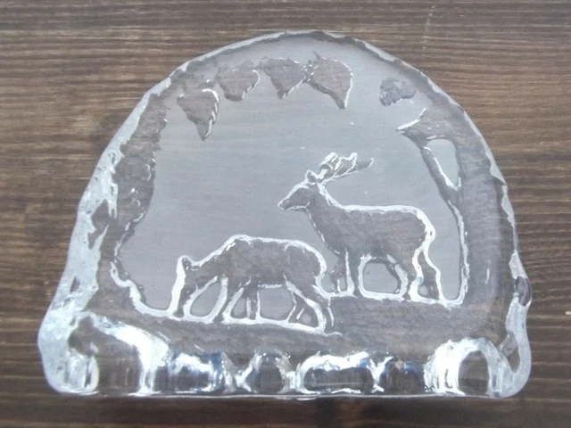 Decorative Kristallbild Deer Eda Kristall Sweden #8259