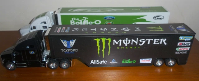 MONSTER ENERGY TICKFORD racing custom V8 supercars transporter truck ...