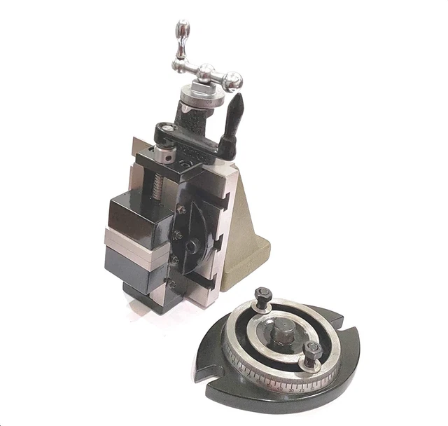 Lathe Milling Vertical Slide 100 x 125 mm & 2" (50 mm) Self Centering Vice