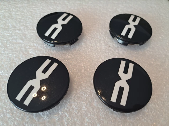 4 LOGO EMBLÈME BBS NOIR 68 Mm Caches Moyeu Jante, Centre Roue - Foto 6